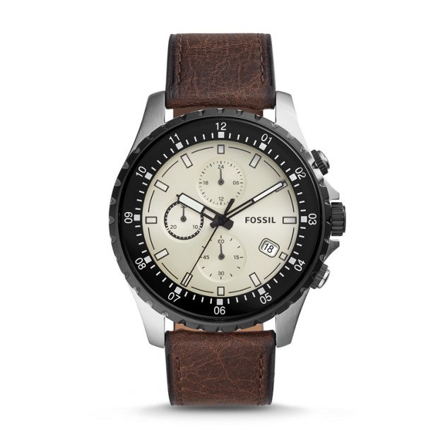Fossil DILLINGER CHRONOGRAPH BROWN LEATHER WATCH