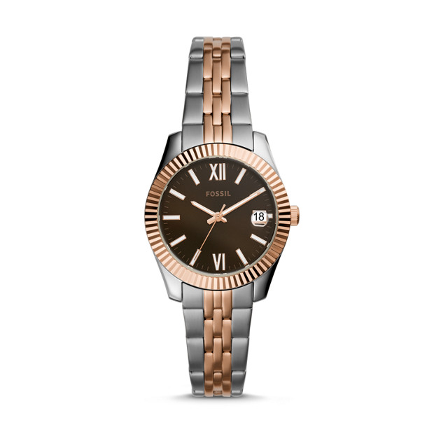Fossil SCARLETTE MINI THREE-HAND TWO-TONE STAINLESS STEEL WATCH