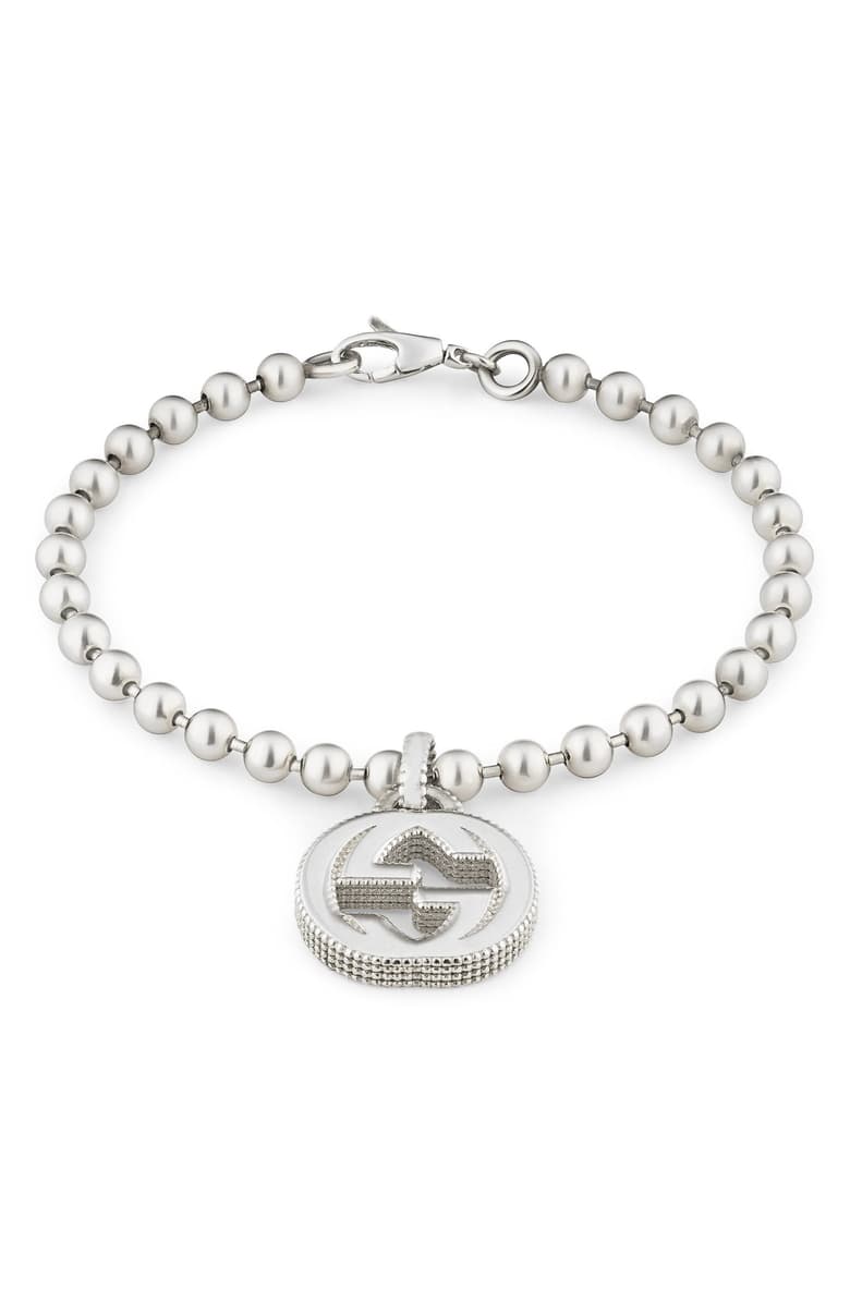 Gucci Silver Interlocking-G Line Bracelet